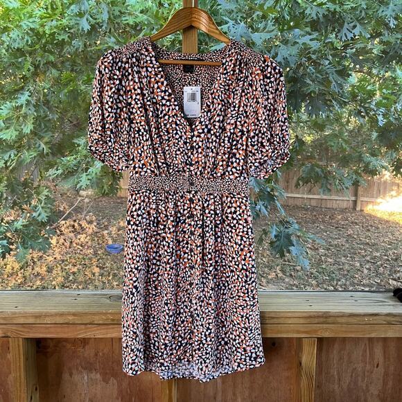 French Connection Mini Dress Jaffa Orange Size 2. NEW - Picture 1 of 9